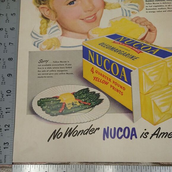 Nucoa Oleo Margarine - Large 2-Pg 21x13 - 1950 Orig Retro Vtg PRINT AD Ephemera - Picture 11 of 15